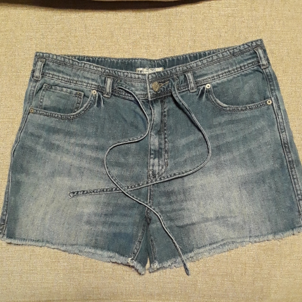 Free people High Rise Jean Shorts